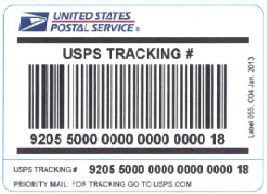 USPS Label 400 Retails Barcode